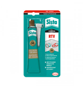 Sista Rtv Silikon Kırmızı 50 gr